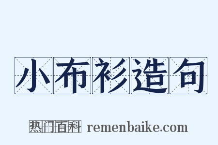 小布衫造句是什么意思的图片